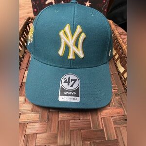 '47 MVP New York Yankees Adjustable Teal with Yellow Logo